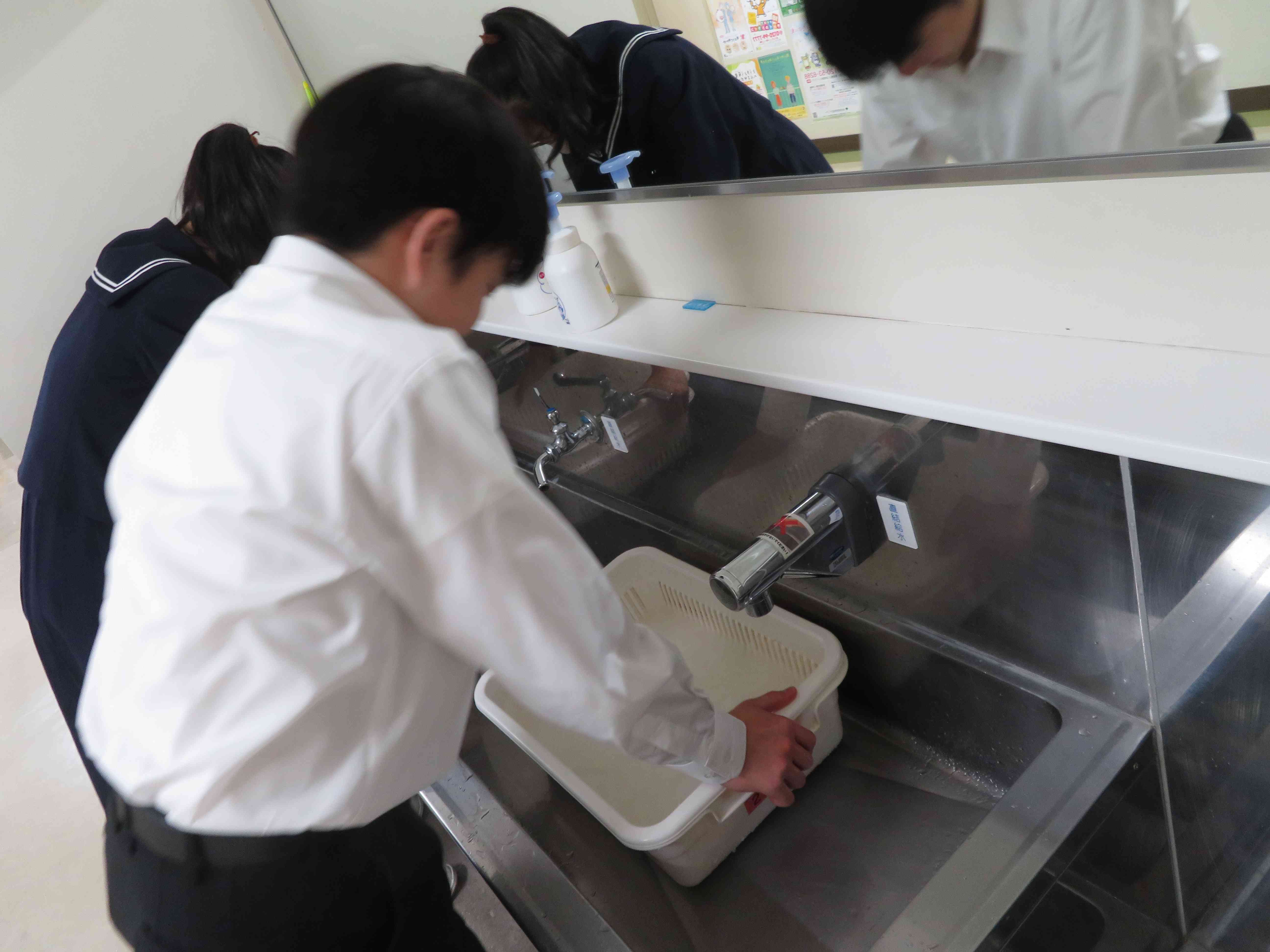I給食パック洗いMG_4574