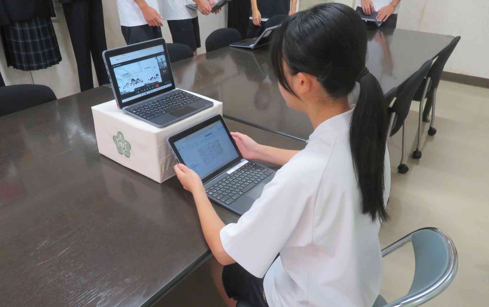 生徒朝礼　サンクスポスト２IMG_3190[1]